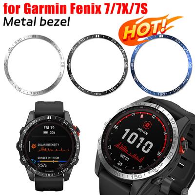 Безель из нержавеющей стали для смарт-часов Garmin Fenix 7X 7 7S, протектор, металлическая крышка, бампер-кольцо, защитные спортивные аксессуары для часов