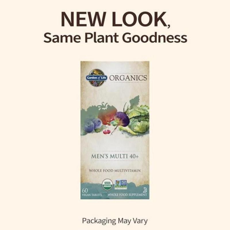 Garden of Life mykind Organics Натуральный пищевой мультивитамин для мужчин, 60 таблеток, 1 шт.