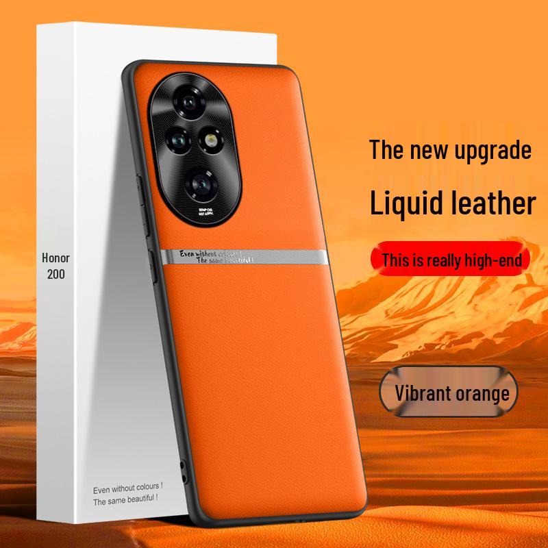 Защитный чехол Liquid Leather Anti-Fall, Anti-Fouling для мобильного телефона Honor 200