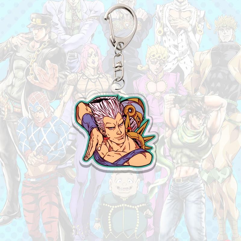 Акриловый брелок JoJo's Bizarre Adventure Крестоносцы Звездной Пыли Звездный Платинум Подвеска для Сумки Аксессуары для Ключей Фестивальный Подарок