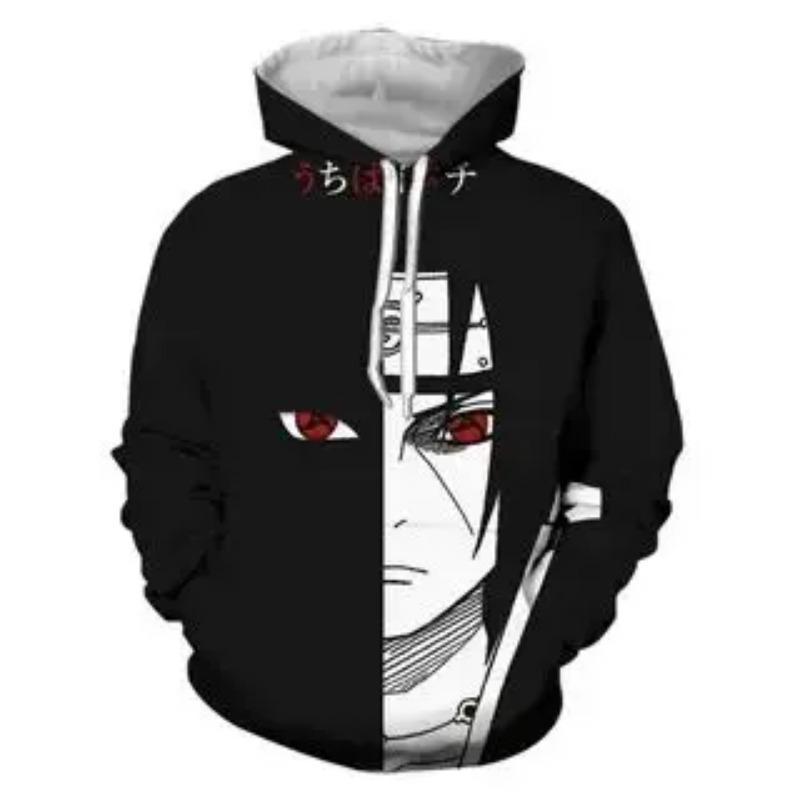 2024 новейшая толстовка с капюшоном Blackened Whirlpool Naruto Character 3D Printed Sweatshirt Boys and Girls Favorite Adult Universal Hoodie
