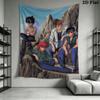 YuYu Hakusho Wall Tapestry Aesthetic Wall Hanging Printed Fabric Blanket Decorative Tapestries for Bedroom Living Room Home Decor