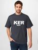 S-5XL KER Мужская свободная футболка с короткими рукавами 100% хлопок