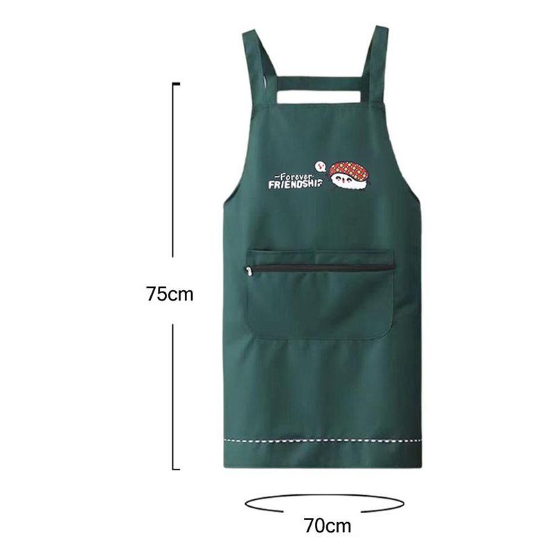 Household Kitchen Apron Household Abrasion Resistant Waterproof Antifouling Barista Apron Restaurant Uniform Coffee House