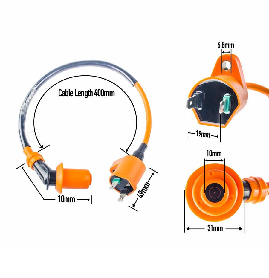 6 Pin CDI Ignition Coil Spark Plug kit For GY6 50cc125cc 150cc Scooter Mopeds