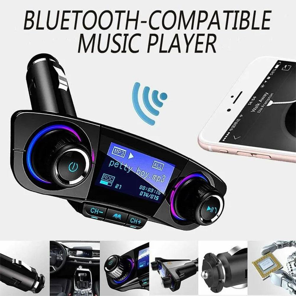Беспроводной Bluetooth 4.0 Автомобильный MP3-плеер FM-передатчик AUX Аудиоприемник TF USB Flash Музыкальные плееры Двойное зарядное устройство USB