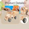 Model Car Kit 3D Puzzle Wood Building Craft Science Experiment Solar Truck for Kids Ages 7-14