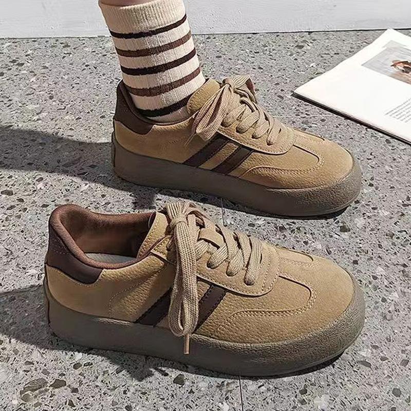 Немецкие кроссовки для увеличения роста, женские, новые, весна и осень, белые туфли, кроссовки Muffin Small из кожи, кроссовки с толстой подошвой