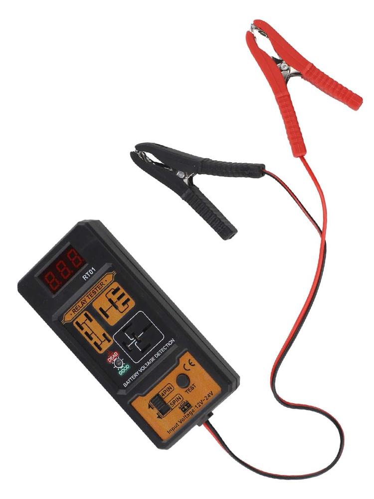 Тестер автомобильных реле Тестер с цифровым дисплеем Анализатор реле Простой в использовании