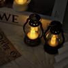 Mini Retro Hurricane Lantern: Christmas Candle Night Light & Toy Gift Decor