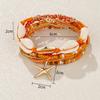 Bohemian Beads Starfish Pendant Bracelet Summer Beach Sea Shell Multilayer Jewelry Accessories