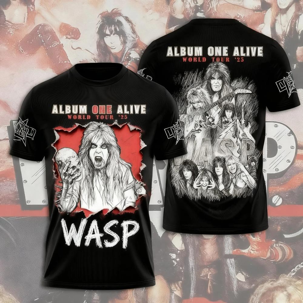Горячие Аниме W.A.S.P Майки для Косплея Футболки 3D Печать Детские Мультяшные Футболки Летние Мужские Женские Харадзюку Короткий Рукав Y2k Топы
