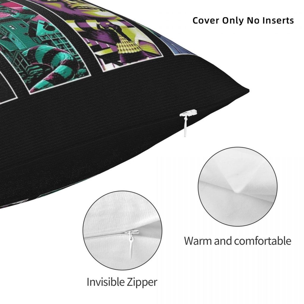 Retro B-Beetlejuice Horror Film Movie Pillow Covers Printing Cushion Cover Decorations Party Pillow Case Cover Chair Multi-Size