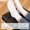Desk Foot Stool Wooden Double-Layer Non-Slip Ergonomic Leg Rest Office Desk Footrest for Home Dorm Office Apartment Study