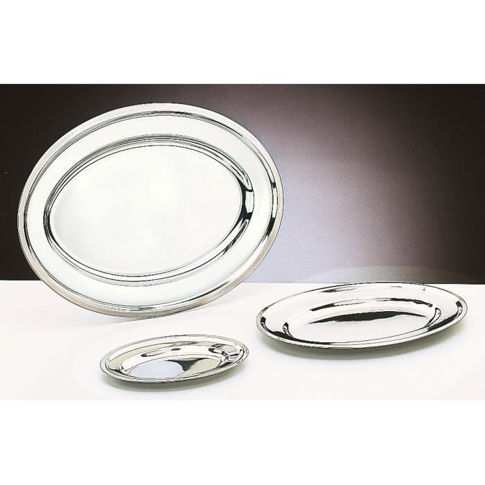 Plat Ovale - IBILI - INOX - Argent - 29.99 x 19.98 x 2.79 cm