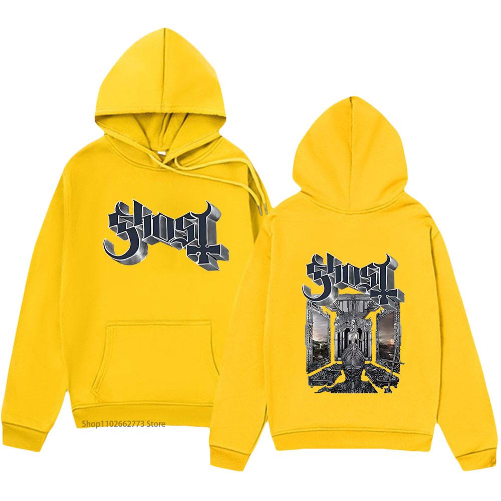 Толстовки Ghost Band с сатанистской печатью Skeletá Альбом Свитшоты Хип-хоп Уличная одежда Женская Мужская Одежда Мужская Мода Топы
