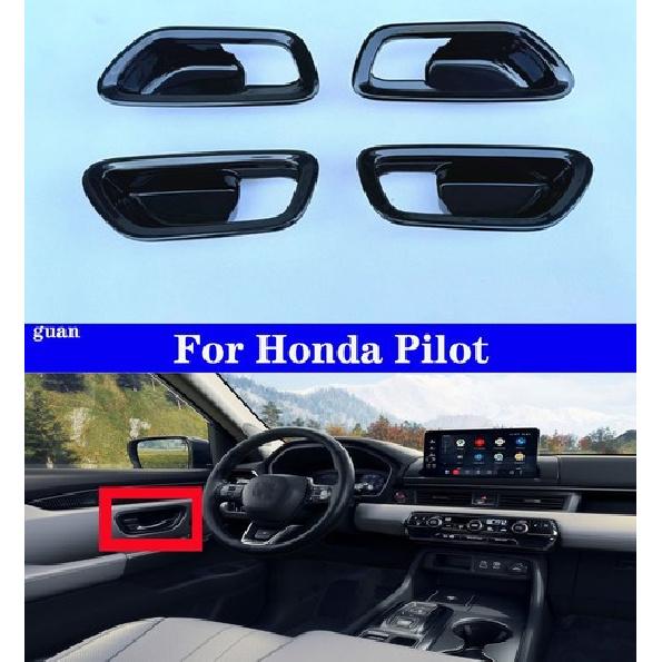 Car Interior Handle Decorative Frame Black For Honda Pilot -2025