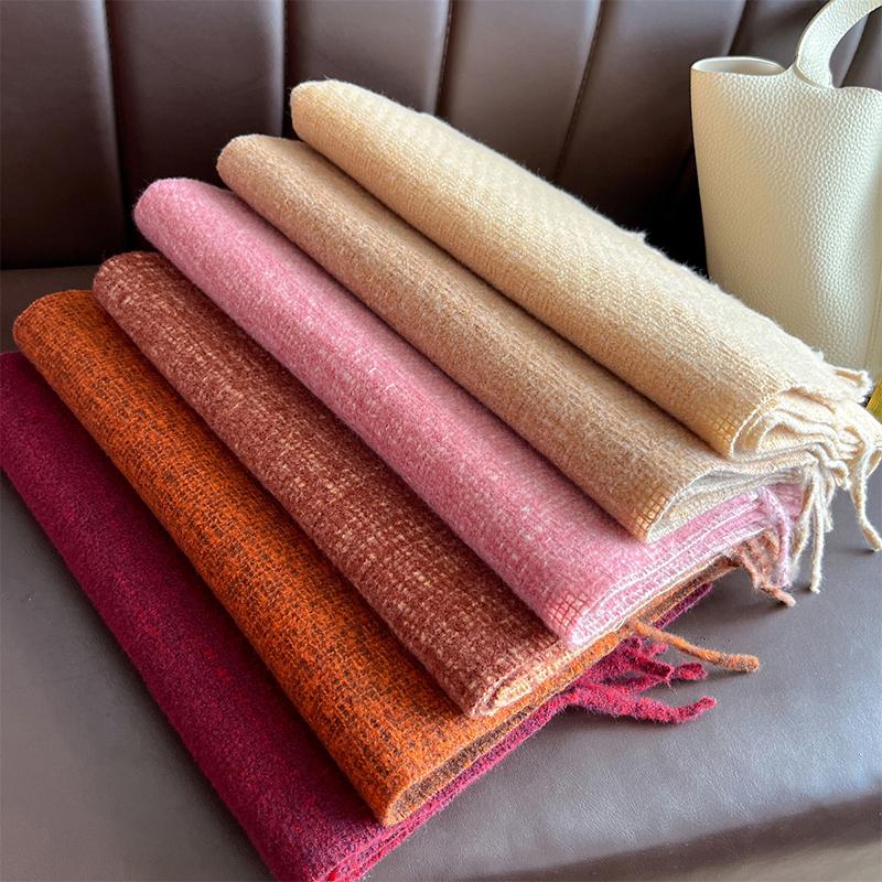 Imitation Cashmere Women Winter Scarf Thicken Double-Sided Long Shawls Neck Warm Tassel Poncho Echarpe Stoles Pashmina Luxury