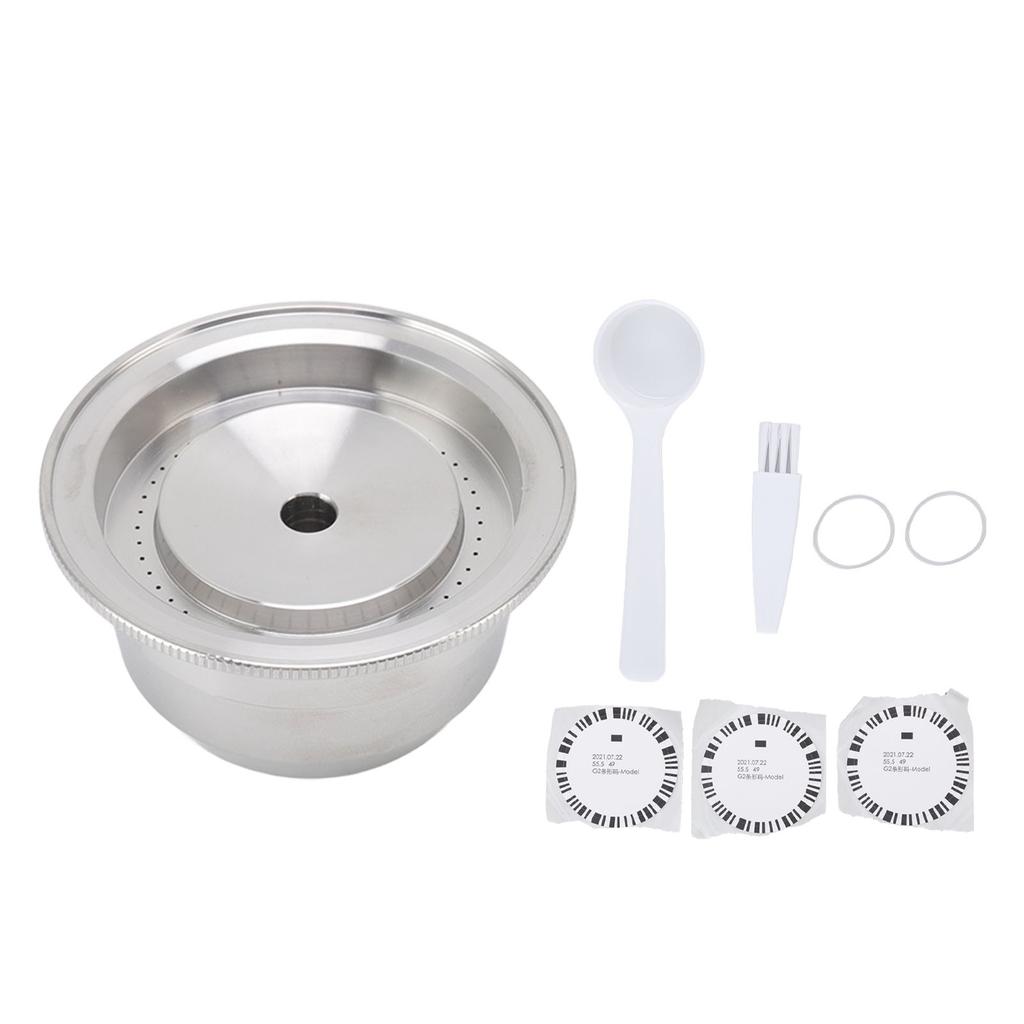 Stainless Steel Coffee Capsule Refillable Filter Cup Reusable for Nespresso Machine