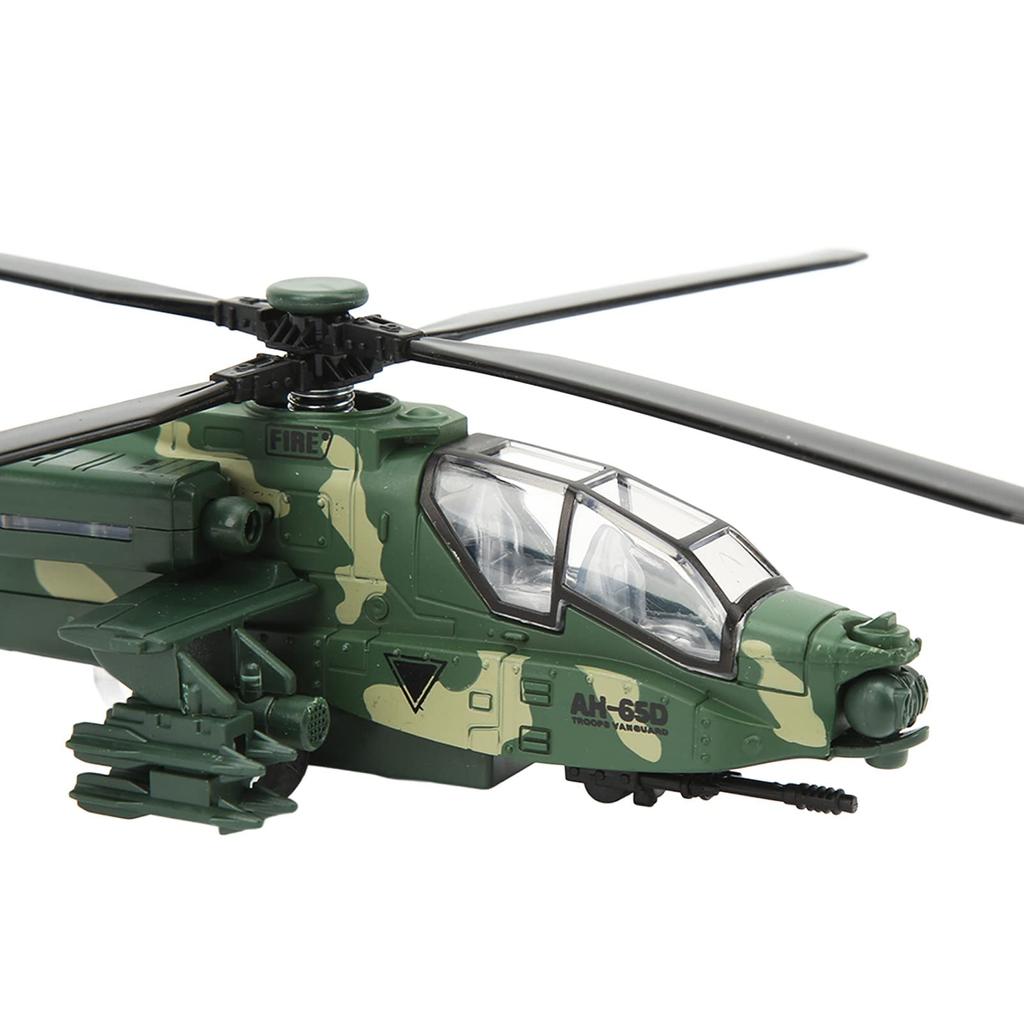 AH65D Военный игрушечный вертолет со светом и звуком, военный детский самолет, 11,2 дюйма