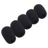 GONKISS Headset Intercom Microphone Windscreen, Standard Microphone Sponge, Set of 5, Black