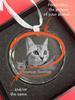 American Bobtail - crystal bauble with a photo, photo of a cat in crystal, personalized Christmas tree ornament by Art-Dog brand