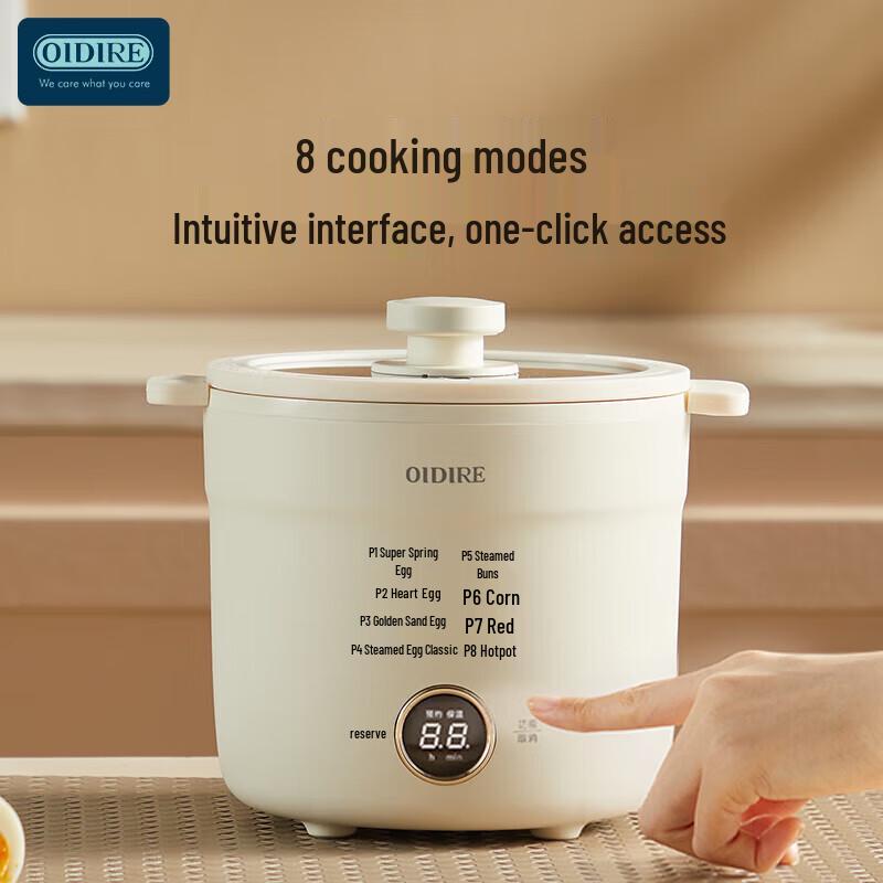 OIDIRE Smart Automatic Egg Cooker & Steamer CN plug (adapter included)