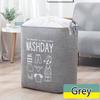 Modern Simple Super Large Capacity Cotton and Linen Drawstring Beam Storage Bag Clothes Storage Bask