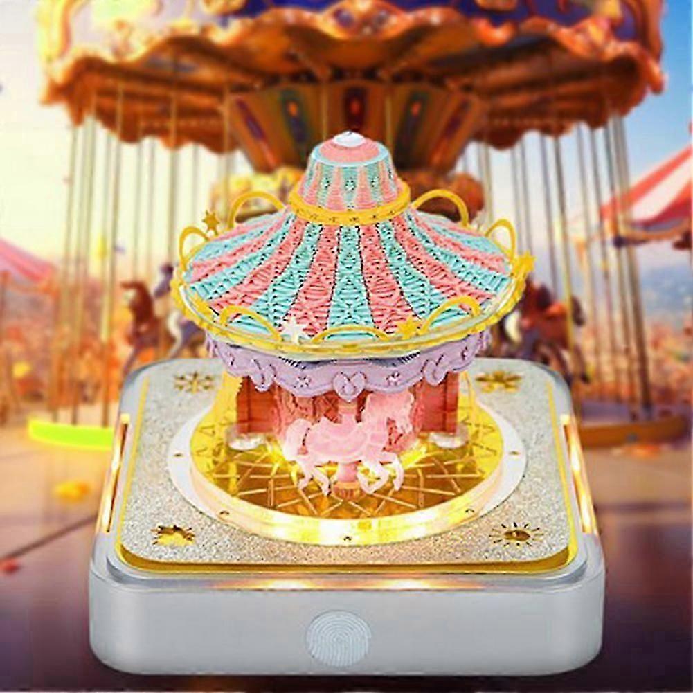 Mini Tear Off Calendars 3D Calendar Time-Piece Calendar with Lights for Women Men