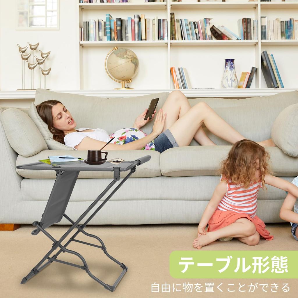 NewB Folding Camping Table Desk Height 70 Outdoor Portable Chair Lightweight High Veranda Chair Compact Kermit Portable Side Desk Side Table Foldable