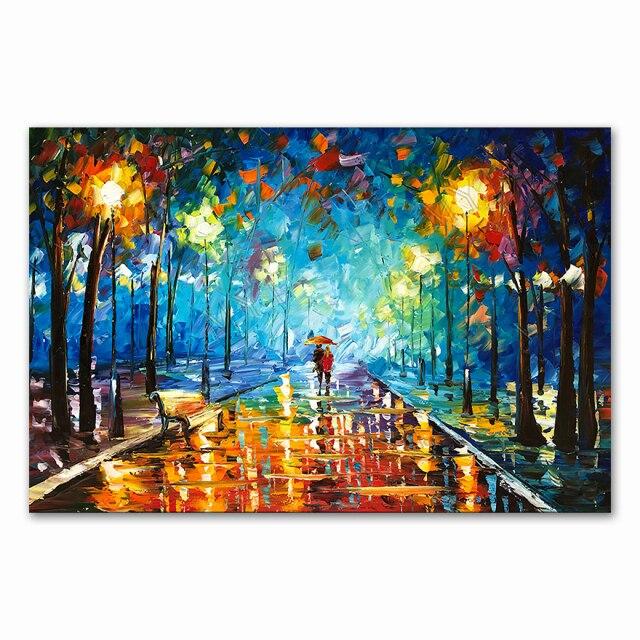 Coloring Hand - Painted Oil Painting Landscape For The Living Room Wall Art Home Decoration Abstract Without Frame