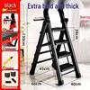 German Red Telescopic Folding A-Frame Ladder, Thickened for Household Use