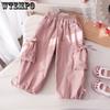 Girls' Work Pants Korean Bow Casual Pants Fashionable Pants Trend