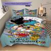 3Pcs Alice Wonderland Adventure Bedding Sets For All Sizes New 3D Printed Bed Cover Comforter Duvet Cover Pillowcase Bedroom Decoration