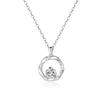 Mobius Zircon Necklace Geometric Circle Collar Chain As A Gift for Girlfriend