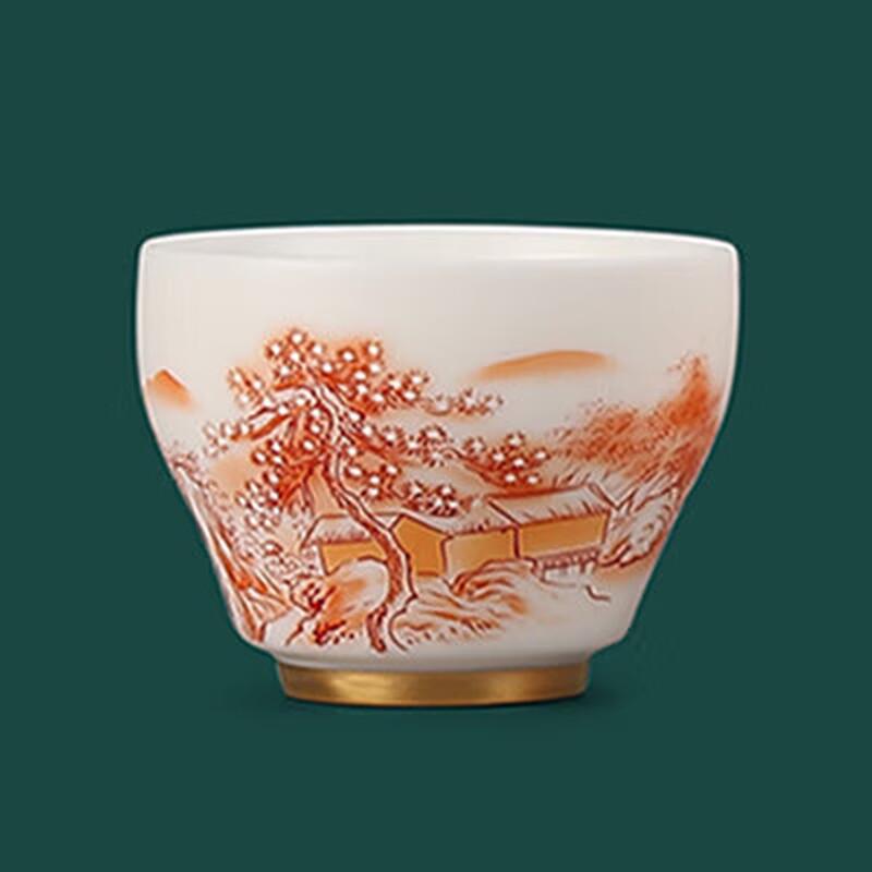 Mutton Fat Jade White Porcelain Master Teacup