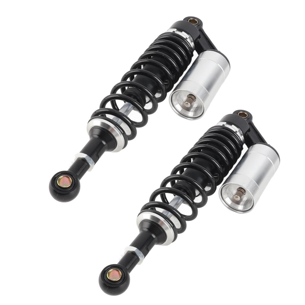 Пара 340мм Мотоциклетный Амортизатор Задняя Подвеска Пружина Универсальный для Квадроцикла Внедорожника Черный Серебристый