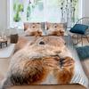 Милый комплект пододеяльника с белкой 3D комплект постельного белья на тему животных трехпредметный комплект