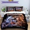 3pcs The Revenge of Michael Myers pattern bedding set duvet cover set includes duvet cover &pillowcases,perfect all season bedroom decoration&gift
