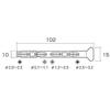 Anex Pin Vice with Storage Drill Bits 2mm 2.5mm 3mm 0.13.2mm No.94