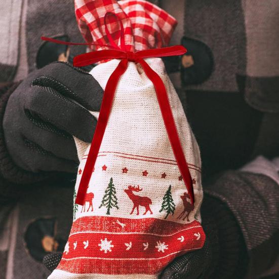 10 шт. бархатных рождественских бантов, винтажные рождественские елочные бархатные ленты, банты, декор для