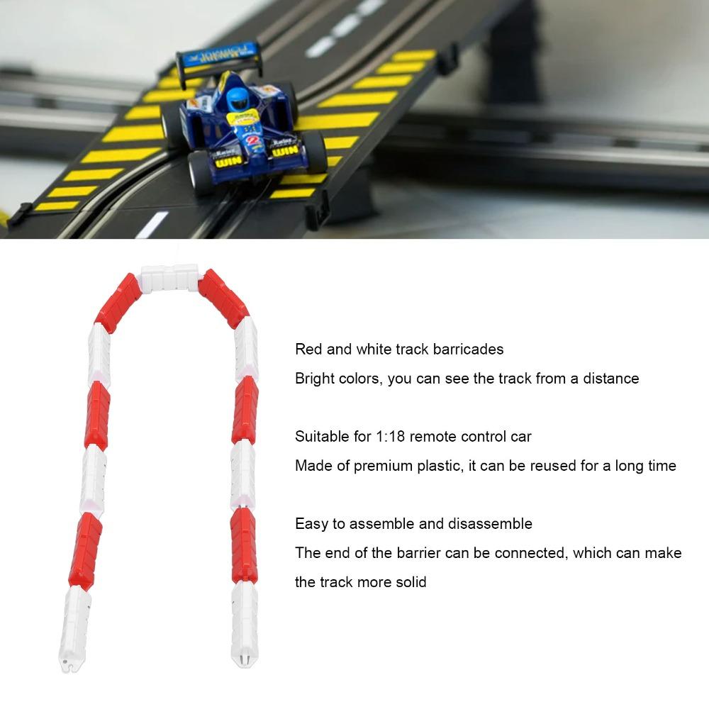 300Pcs Anti-Scratch RC Car Racing Track Red and White Drift Field Fence RC Barriers Mini RC Car