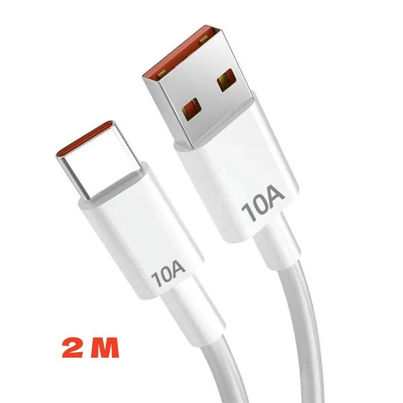1/2 шт. 120 Вт 10 А USB на Type C Кабель для быстрой зарядки Для Huawei Nova Xiaomi 14 Redmi Телефонов с быстрой зарядкой Кабель для передачи данных 0,3 м 1 м 1,5 м 2 м