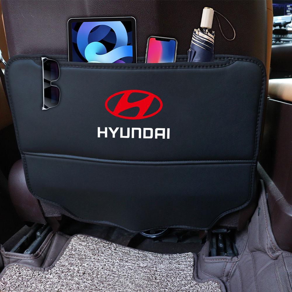 Leather Car Seat Anti Kick Pad Protective Cover Car Accessories For Hyundai Elantra Wagon Accent Ioniq Kona i20 i30 Moinca NLine HH52