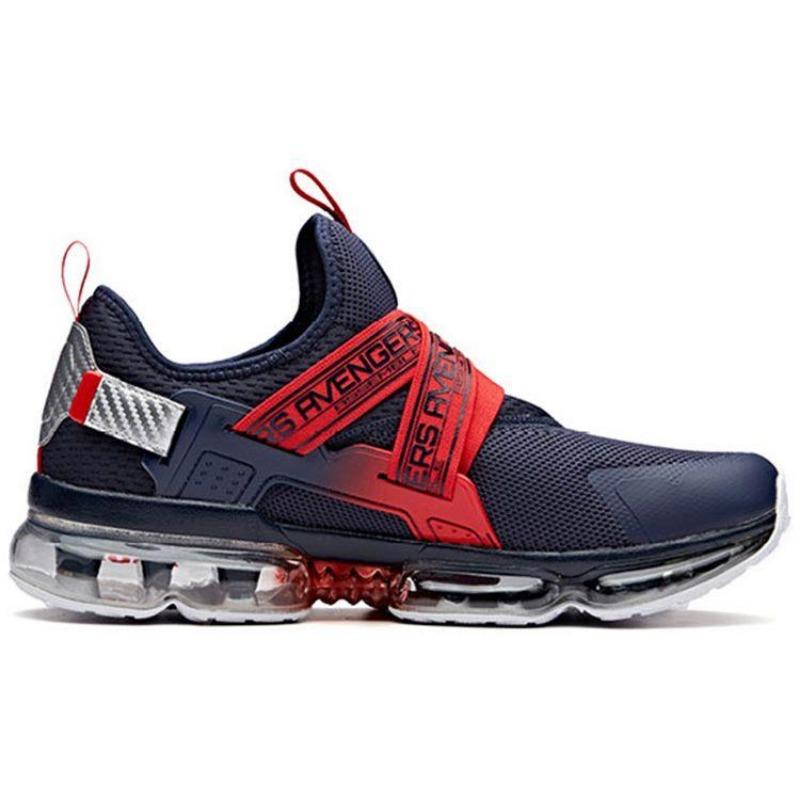 Marvel × Anta SEEED men's low-top running shoes blue red, comfy and durable 91845508-11