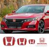 Car Emblem Badge Front Grille Trunk Steering Wheel Decorative Accessories For Honda Accord Civic 8th 9th 9.5th 10th Generation A11 A26