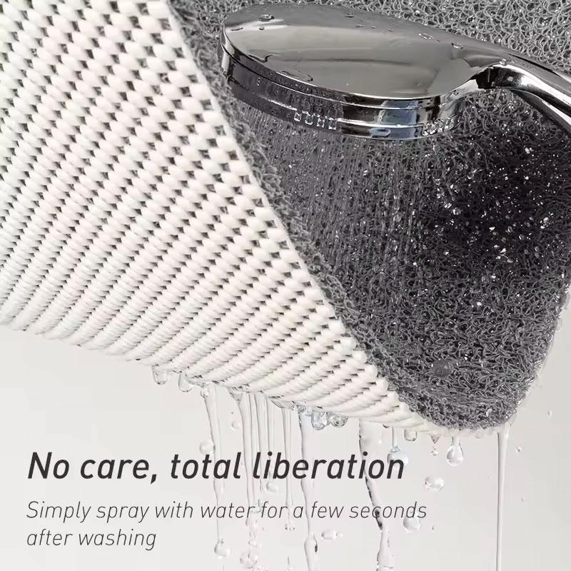 Comfortable Non-Slip PVC Shower Bath Mat with Suction Cups Quick Drying and Easy Cleaning Modern Style for Home and Hotel Use