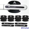AJFJ2 Carbon Fiber Door Handle Protective Film for Citroen Berlingo Jumper ZX Xsara C4 C3 C5 C1 DS3 DS5 DS4 Anti-Scratch Stickers