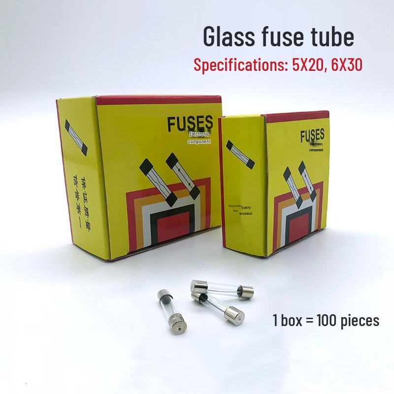 Assorted Boxed Glass Fuse Tubes 5x20mm & 6x30mm 0.1A-30A 250V