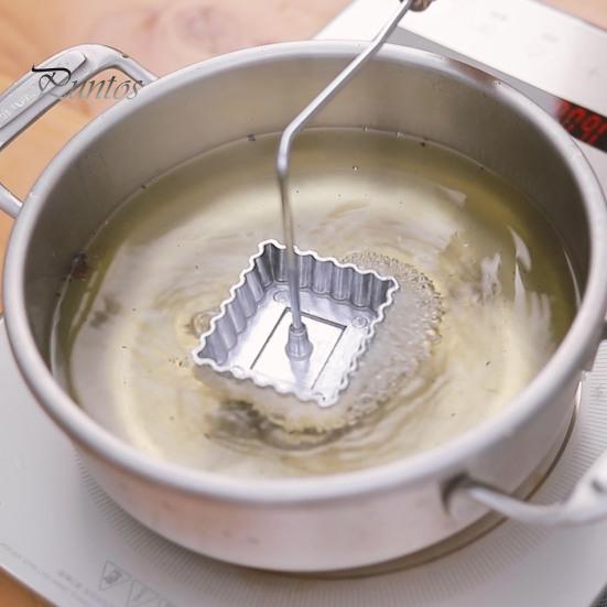 2 шт., антиобжигающая ручка, форма-розетка, устойчивая к ржавчине, противоизносная металлическая форма для жарки, кухонные инструменты